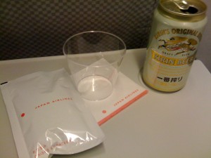 Japanisches Flugzeugbier