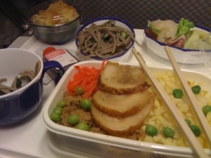 Japanisches Flugzeugessen